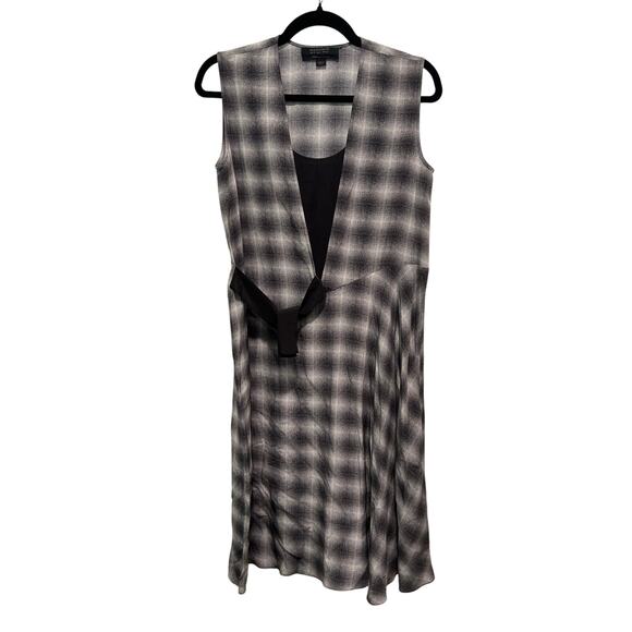 AllSaints Sleeveless 100% Silk Dress US 2 EUR 34 - Picture 1 of 7